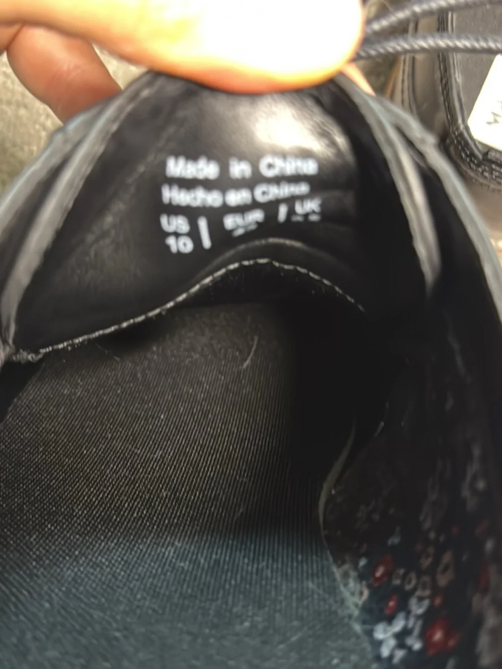 Steve Madden Black Leather Derby Shoes with Brown Welt Ortholite